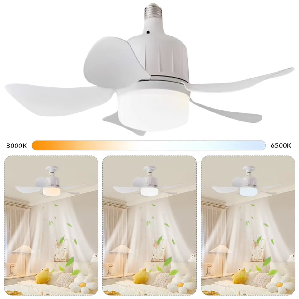 WhireeLux Socket Fan Light