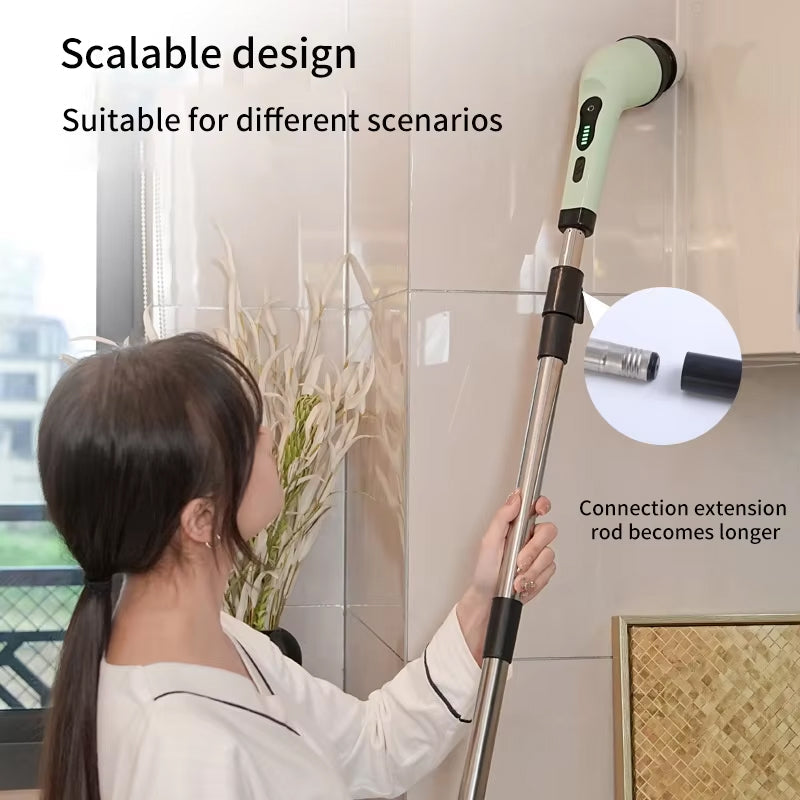 Whirlkle Cordless Electric Spin Scrubber for Deep Bathroom & Tile Cleaning