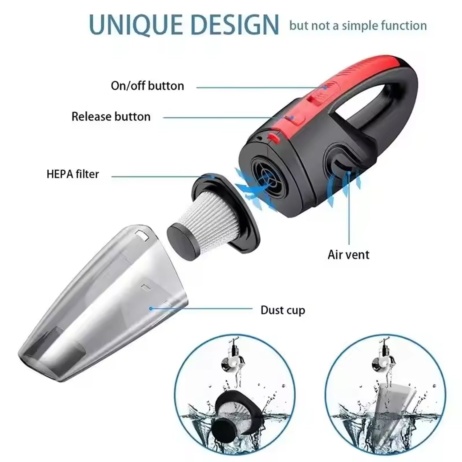 WhistPur 5KPA Cordless Handheld Vacuum for Pet Hair