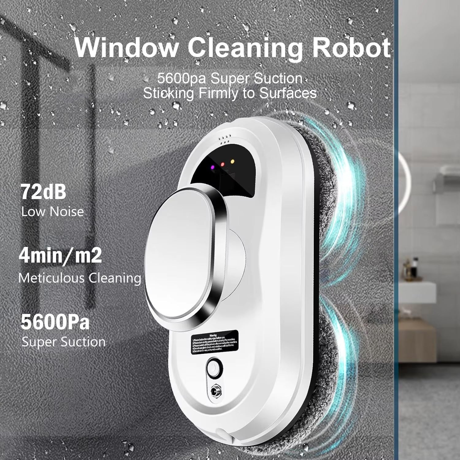 WinoBotto 5600Pa AI-Powered Smart Window Cleaner