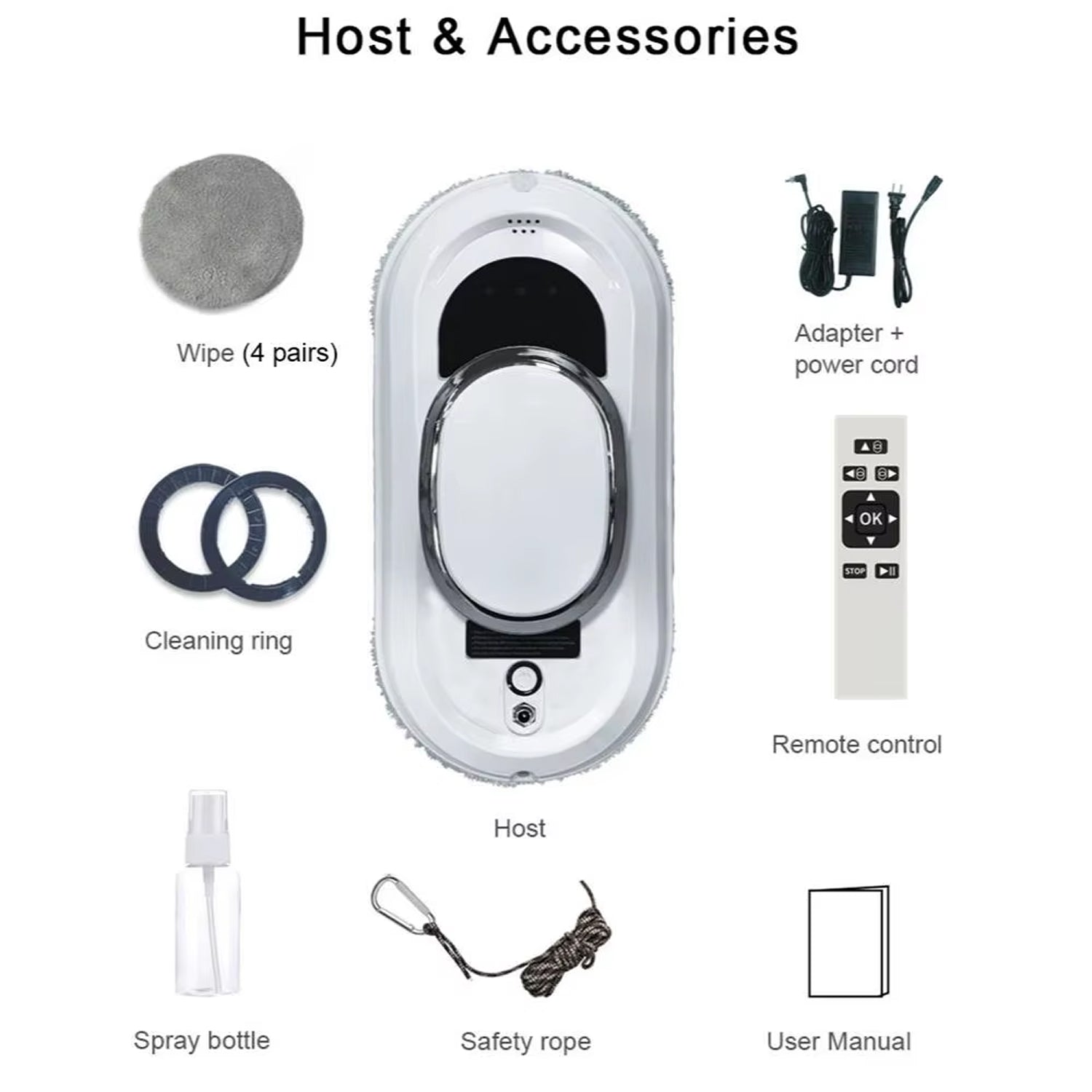 WinoBotto 5600Pa AI-Powered Smart Window Cleaner