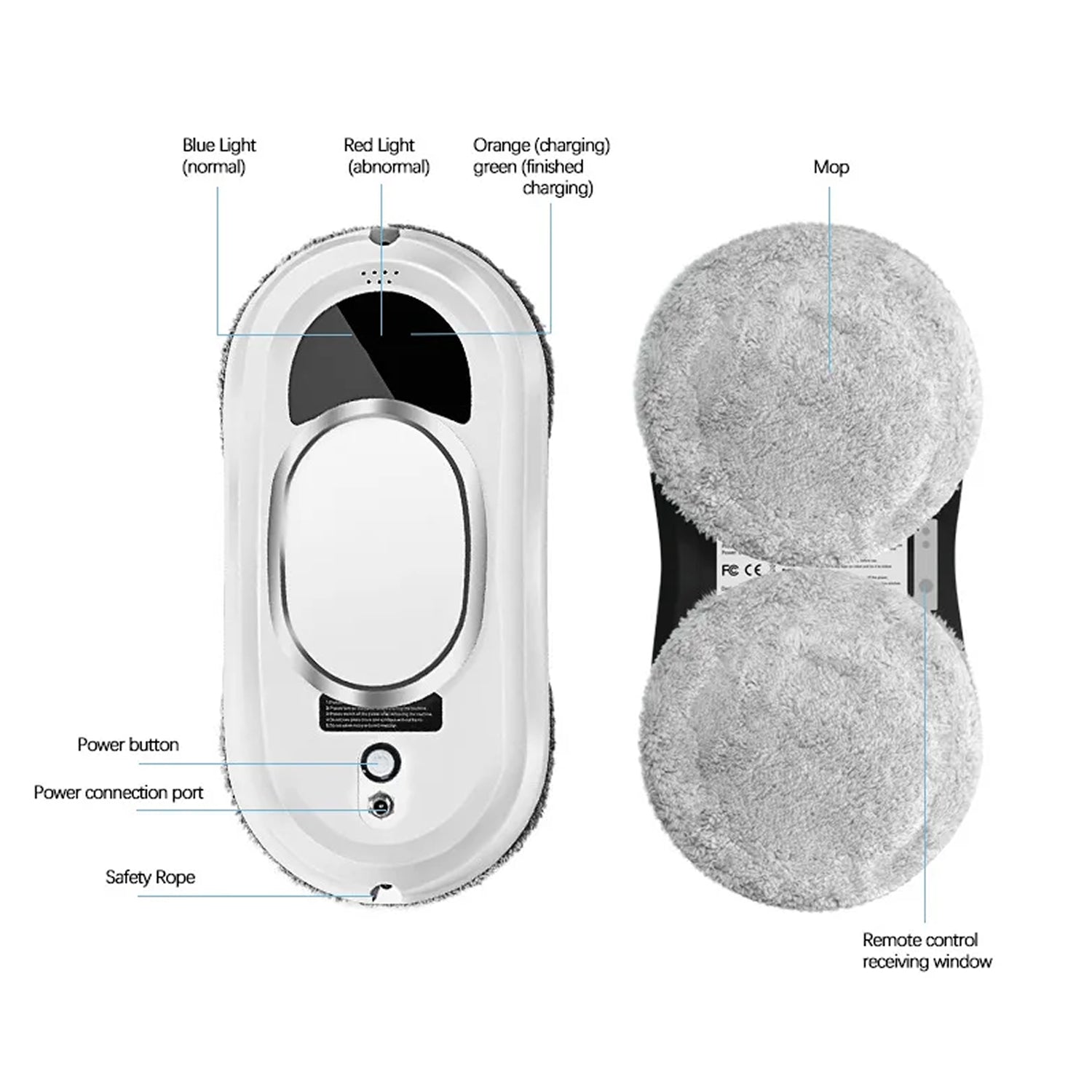 WinoBotto 5600Pa AI-Powered Smart Window Cleaner