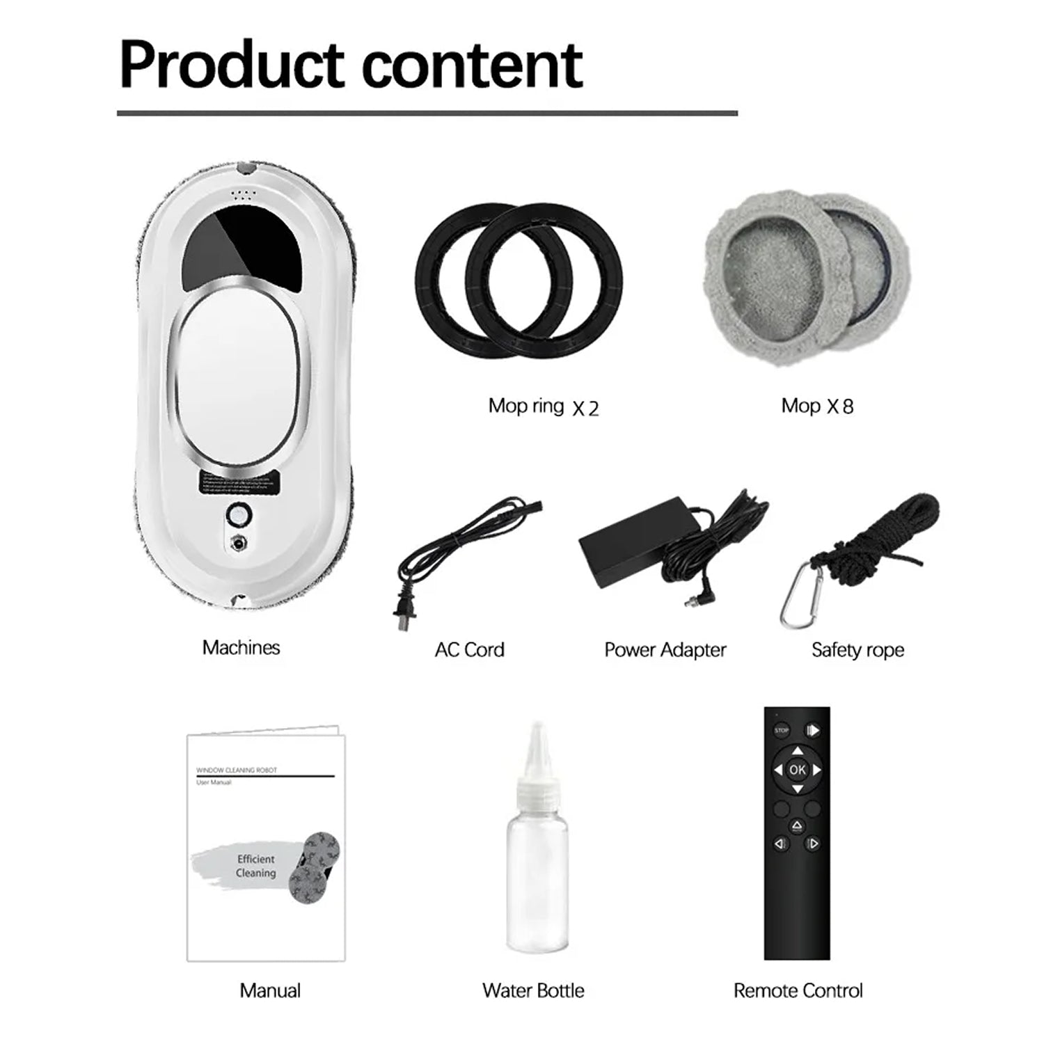 WinoBotto 5600Pa AI-Powered Smart Window Cleaner