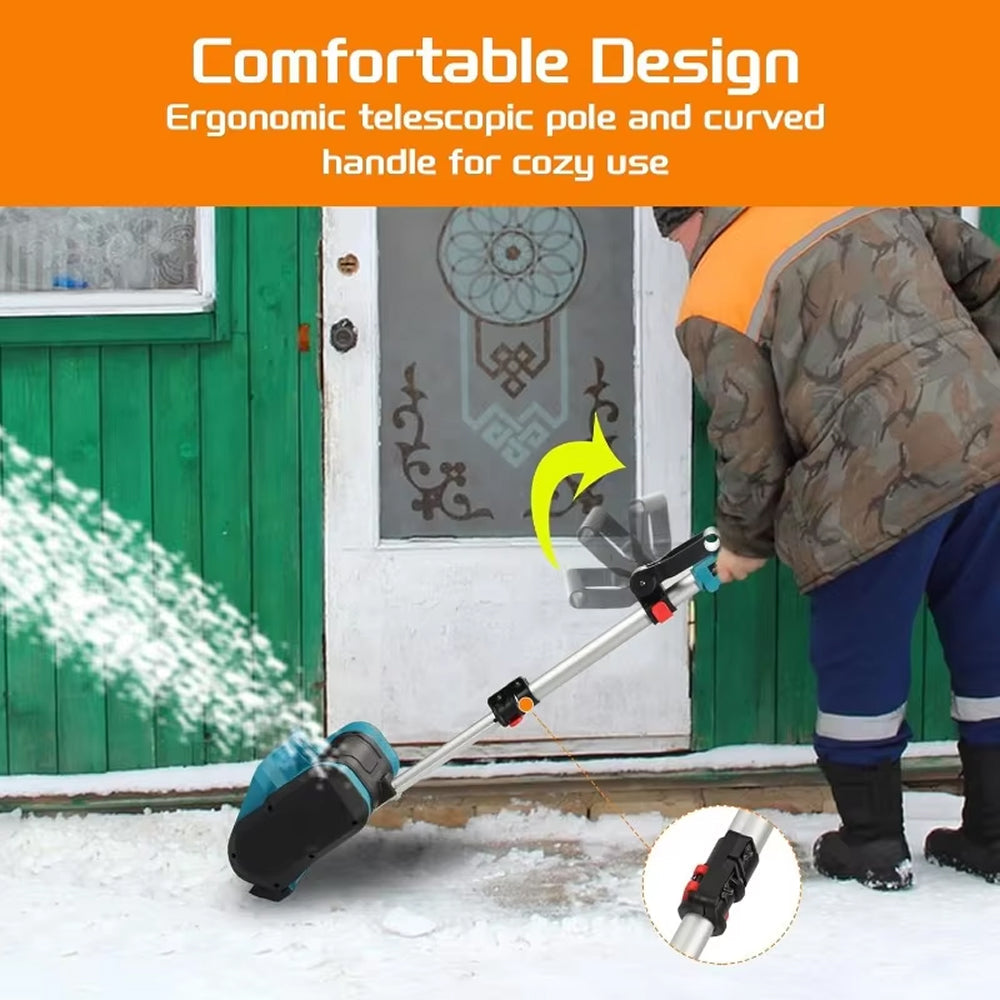 WintFros Cordless Electric Snow Shovel 1000W Brushless Snow Blower