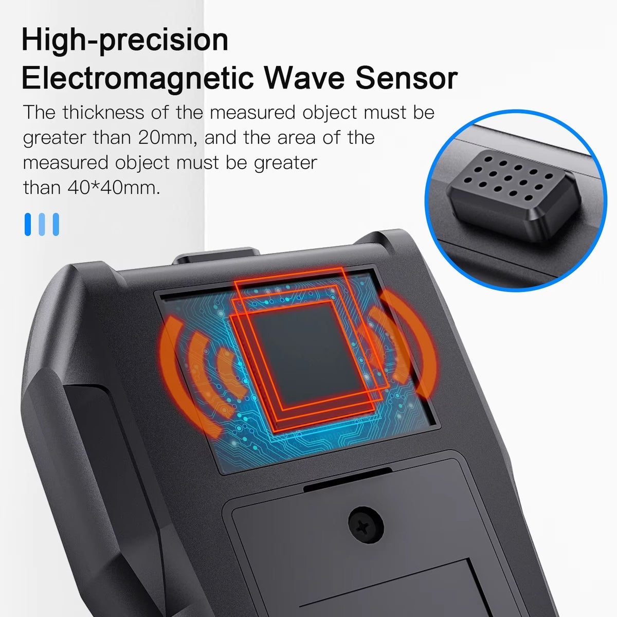 Wudetter Pinless Wood Moisture Meter | Non-Destructive Subsurface Scanner