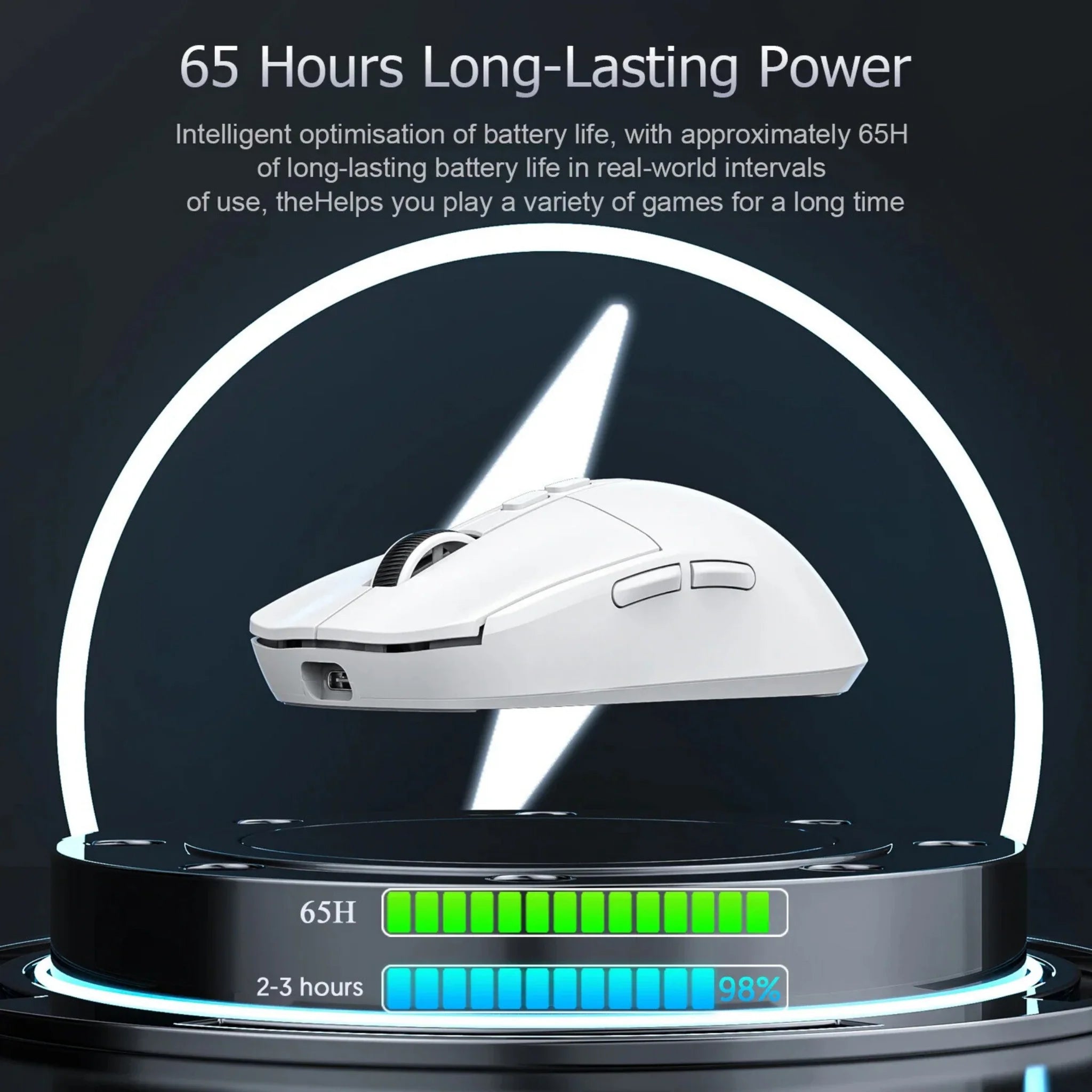 XyloSynq 55g Ultralight Wireless Gaming Mouse - PAW3395 26K DPI
