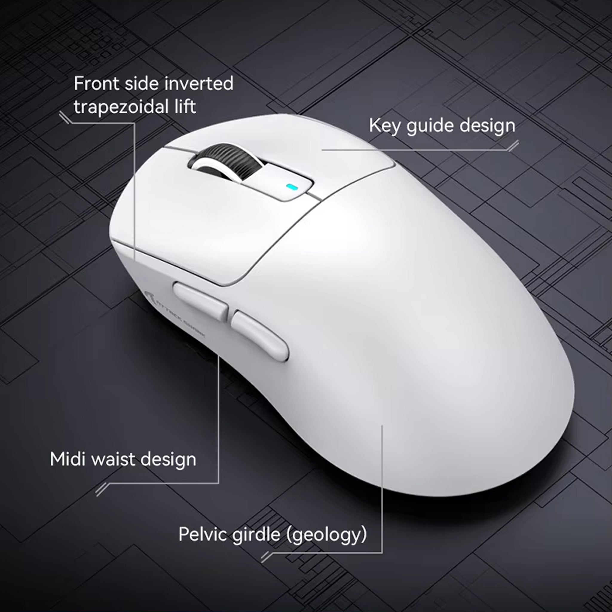 XyloSynq 55g Ultralight Wireless Gaming Mouse - PAW3395 26K DPI