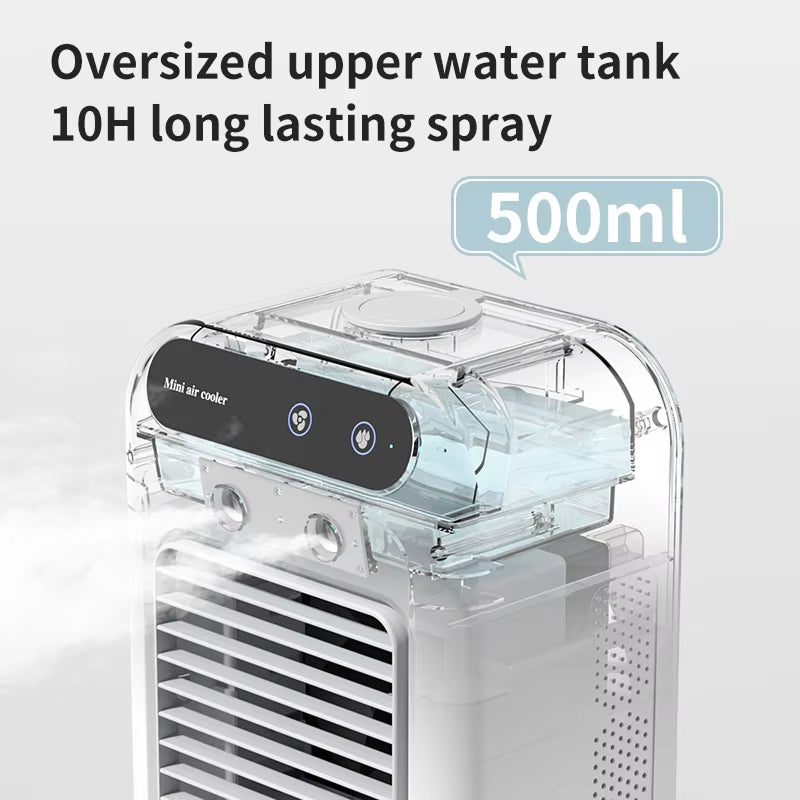 ZensAirex Portable AC with Nano Ice Mist & Silent 20dB Cooling
