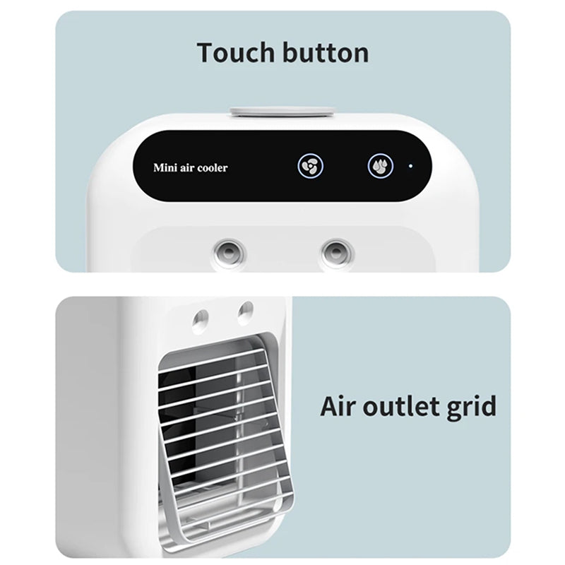 ZensAirex Portable AC with Nano Ice Mist & Silent 20dB Cooling