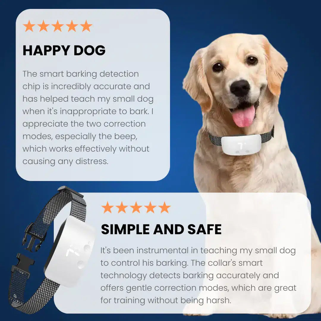 Zerobark Smart Anti-Barking Dog Training Collar