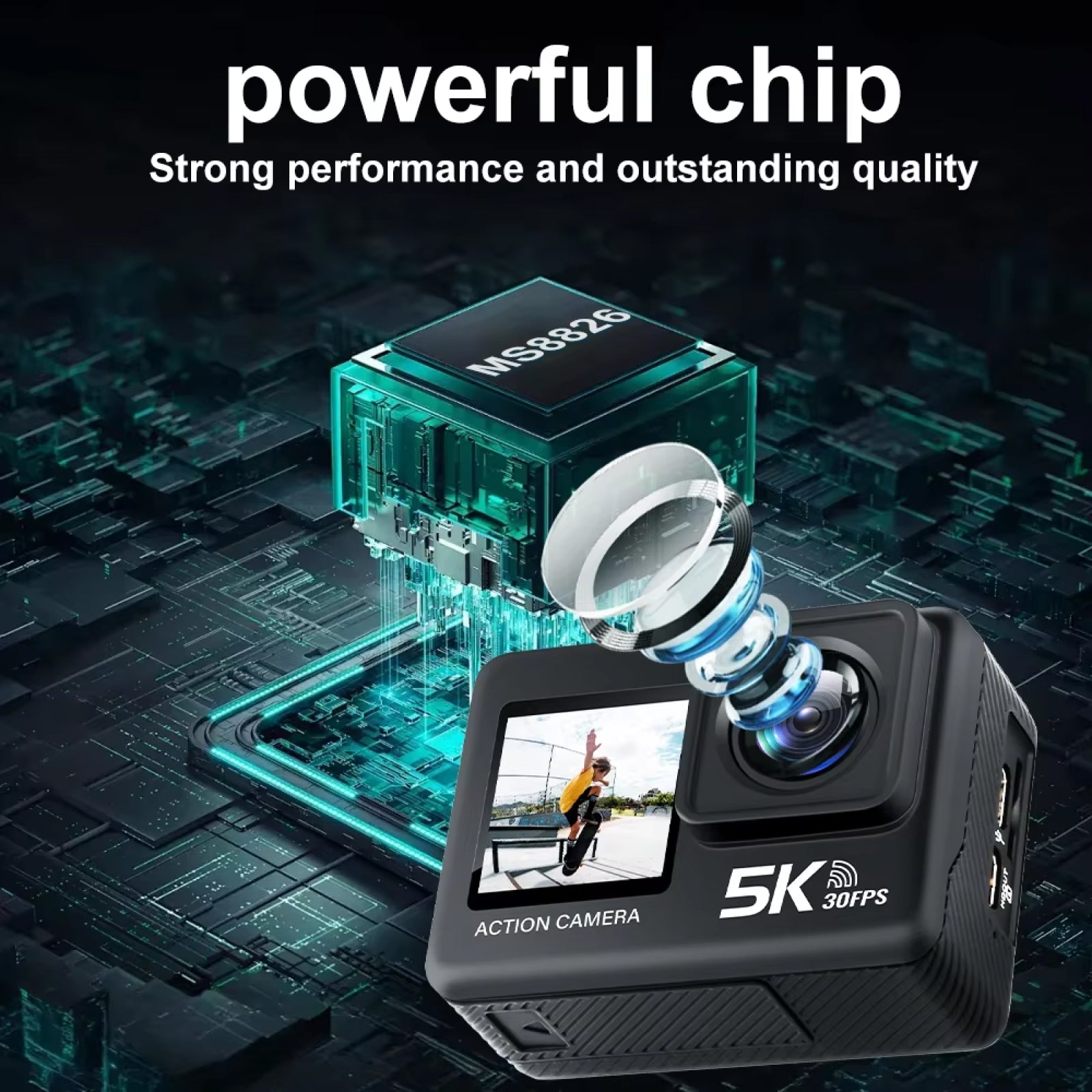 ZinoxCam 5K Ultra-HD Action Camera