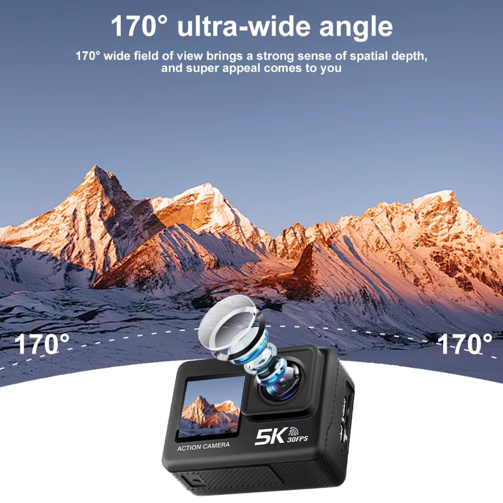 ZinoxCam 5K Ultra-HD Action Camera