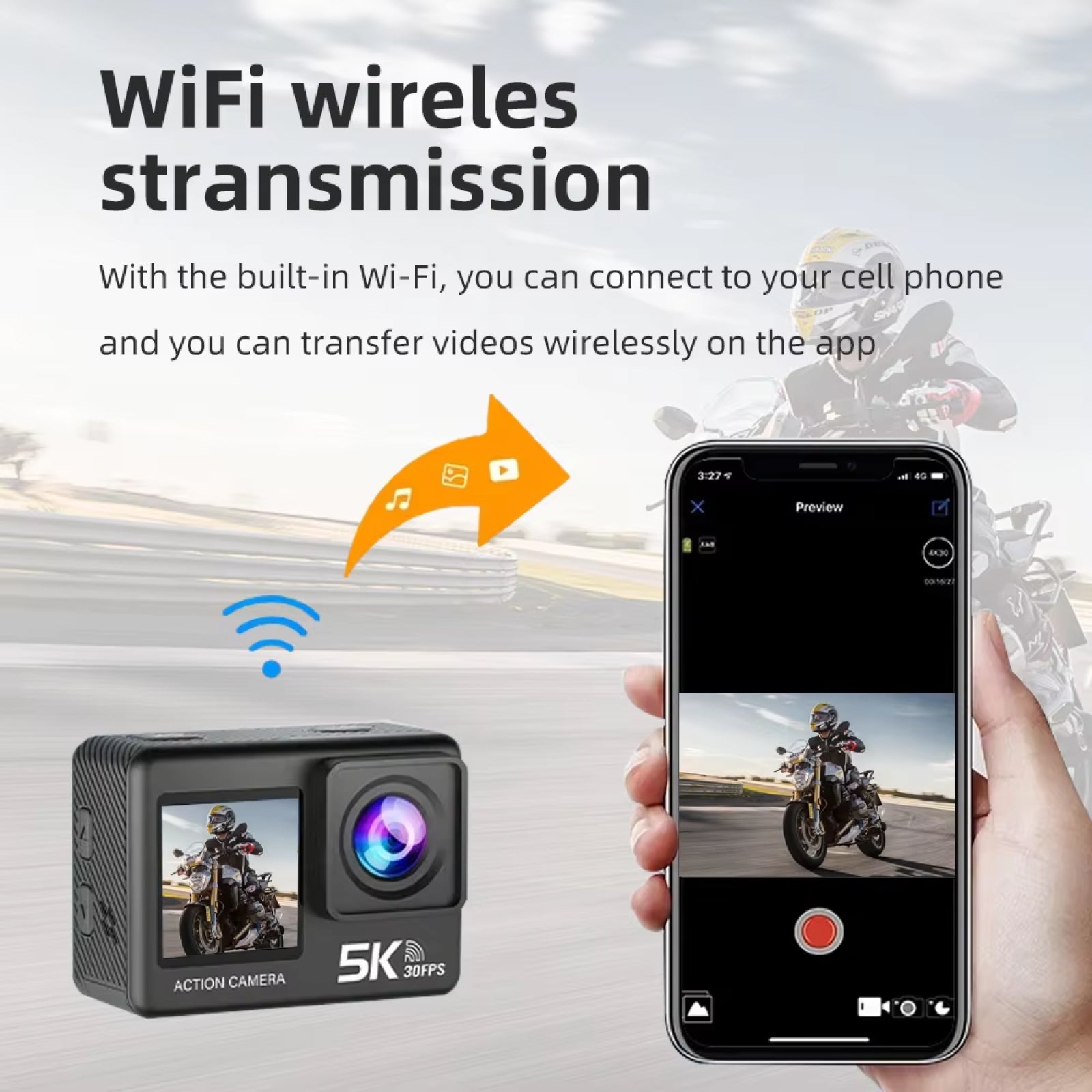 ZinoxCam 5K Ultra-HD Action Camera