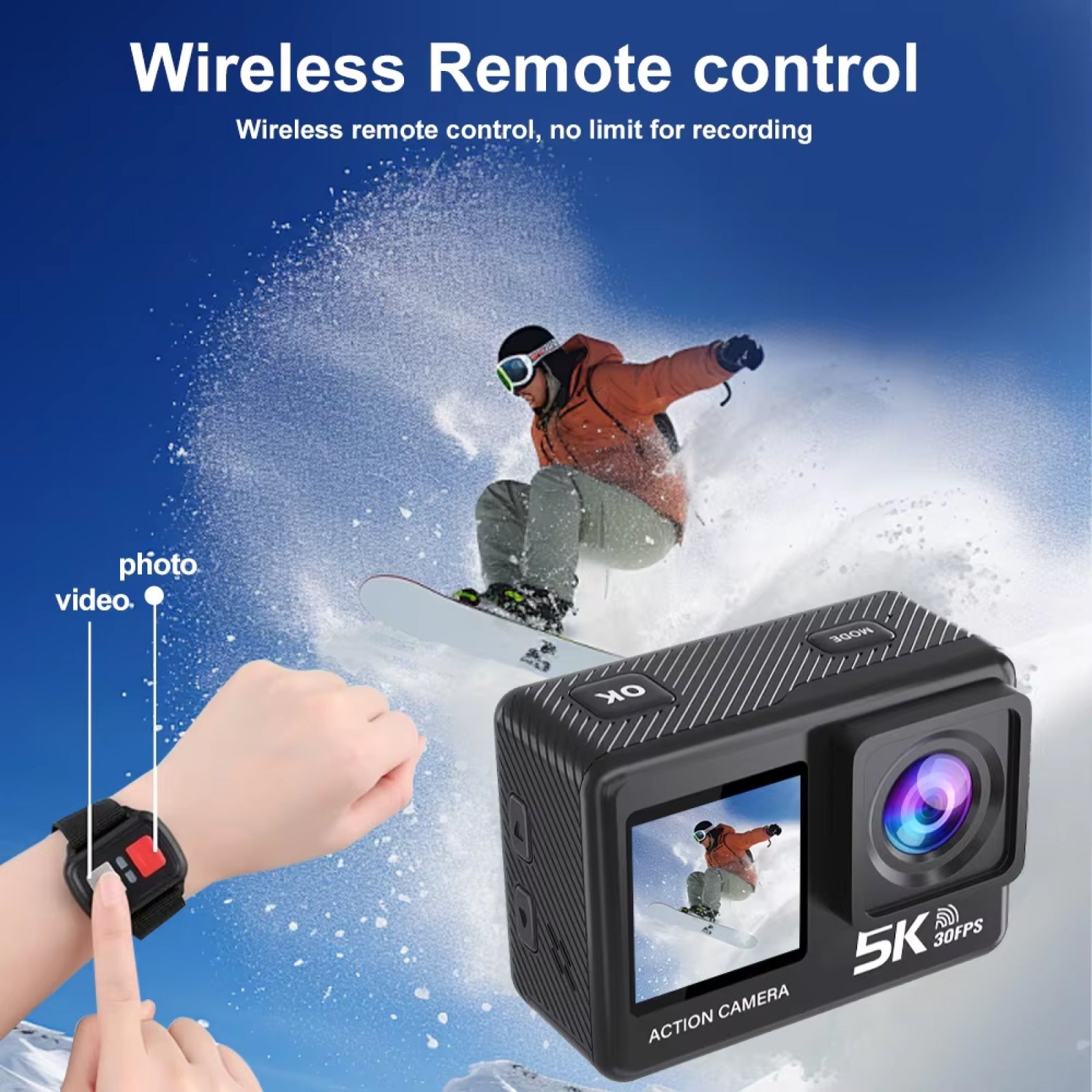 ZinoxCam 5K Ultra-HD Action Camera