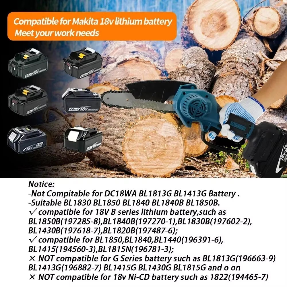 Zizacket 6-Inch Cordless Mini Chainsaw for Tree Trimming