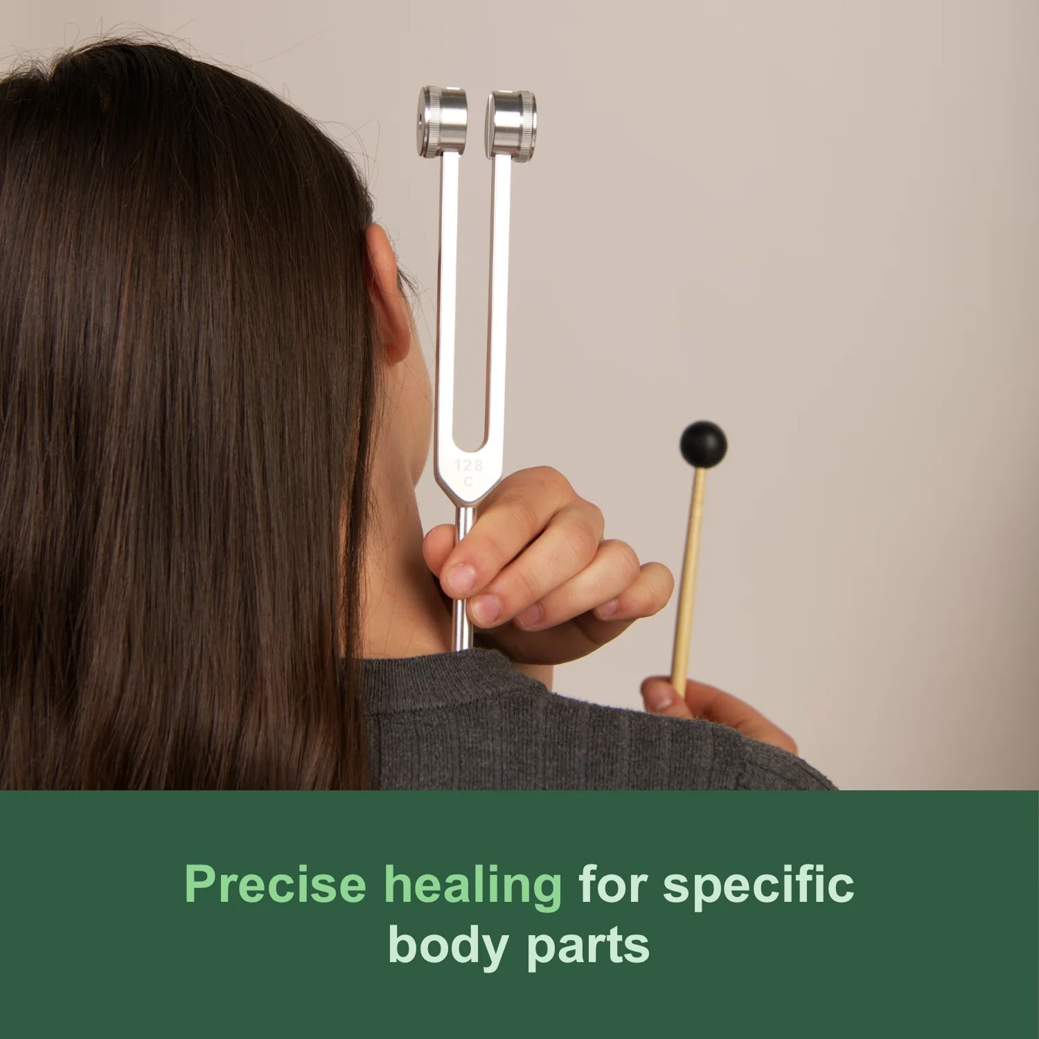 ZynVybra 128Hz Sound Therapy Tuning Fork for Pain Relief